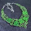 Cameo, Tsavorite Gemstone 925 Sterling Silver Jewelry Necklace 18"
