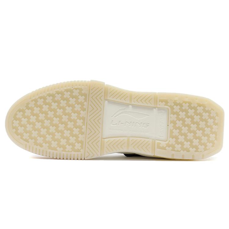 Li Ning Aufklärung Textil, Synthetikleder Abriebfest Atmungsaktiv Niedrig geschnittene Skateboard-Schuhe Damen Weiß AGCR232-7