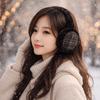 Windproof Foldable Ear Cover Plush Winter Thicken Earflap Winter Warm Earmuffs  Cold Weather