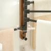 Walnut Swivel Towel Bars Hanger, Bathrobe Towel Rack Holder, Wall Mounted, Rotatable Bathroom Accessories