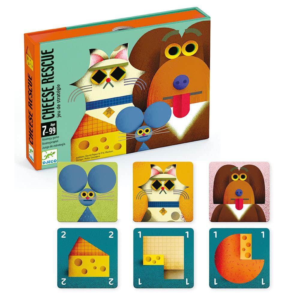 

Карточная игра DJECO Cheese Rescue, стратегическая игра, сыр, животное, развивающая игрушка для взрослых, милая, стильная, Монтессори, 6 лет, 7 лет, 8 лет, 9 лет