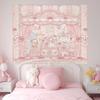 Neues Lolita-Mädchen Cartoon Anime Druck Wandteppich Wandbehang Für Schlafzimmer Wohnheim Haus Wanddekoration