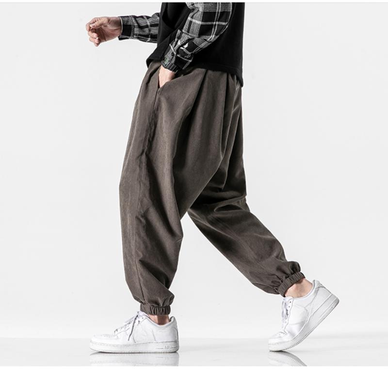 Men's Black Pants Hip Hop Streetwear Fashion Jogger Harem Trousers Man Casual Sweatpants Male Pants