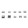 100 Stück Micro USB Typ B Stecker Mini Buchse 10 Sorten mit Aufbewahrungsbox für Digitales Prod