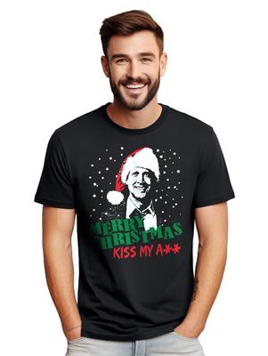 Kiss My Ass Griswold T-shirt - Naughty and Nice! Funny T-shirt, Unisex Printed D