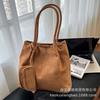 Large-capacity bag women's autumn and winter versatile 2025 new retro texture shoulder bag casual work commuter tote bag