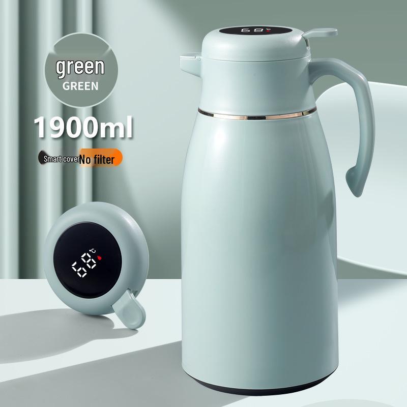 Intelligenter isolierter Wasserkocher mit großem Fassungsvermögen und Glasinneneinsatz für Zuhause & Büro