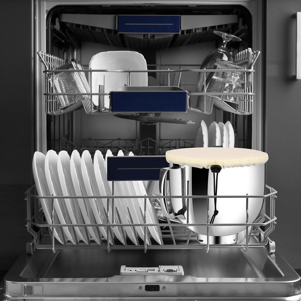 Beautyflier Bowl Covers Compatible with KitchenAid Stand Mixers 4.5/5 Quart Stainless Bowl, Yeast Dough Airtight Bowl Cover, Great Dustproof and