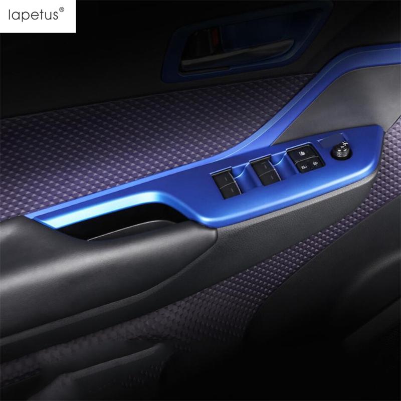 Panel Dekoracyjny Pokrywa Przycisku Podnoszenia Szyby Wewnętrznej Drzwi Samochodu Pasuje Do Toyota C-HR CHR 2016 - Akcesoria Wnętrza ABS