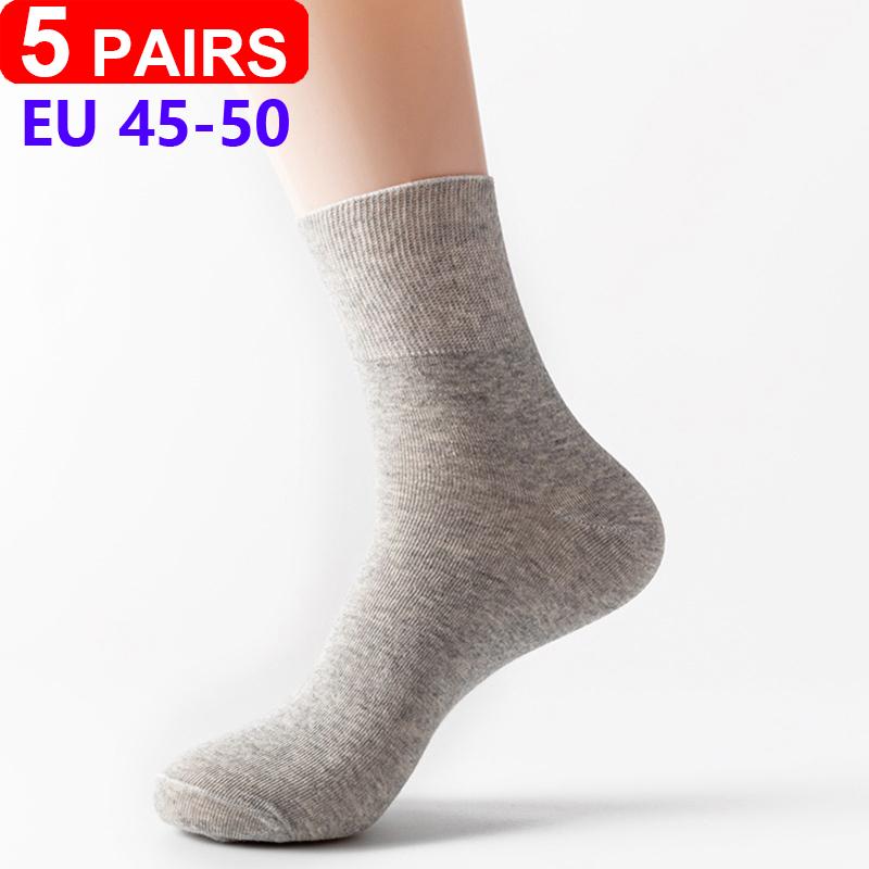 5 Pairs/pack Plus Size Prevent Varicose Veins Socks Women Diabetics Patients Cotton Loose Mouth Sock Men Women Comfortable Meias