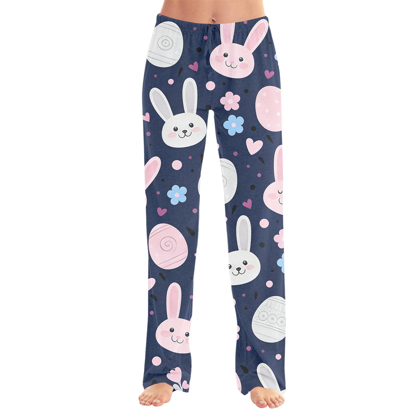 Men s Easter Fashion Printed Casual Straight Leg Pants XL арбуз красный