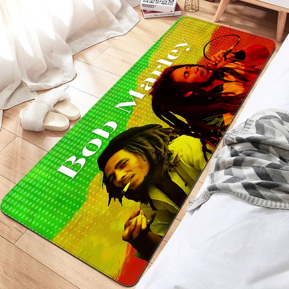 B-Bob Marley Room Mats Retro Multiple Choice Living Room Kitchen Rug Non-Slip Welcome Rug