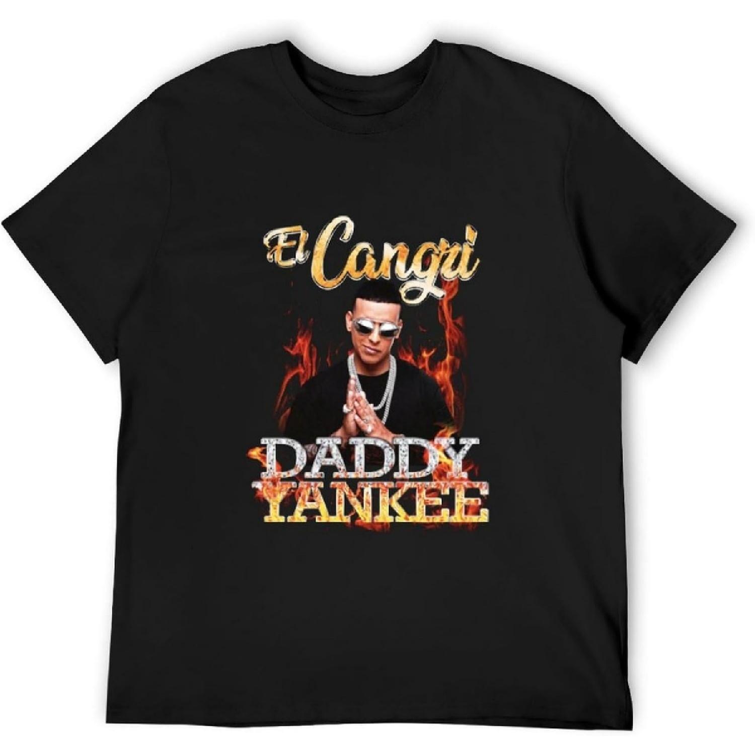NOTEE Мужская футболка Daddy Yankee El Cangri Reggaeton Футболки Черная S