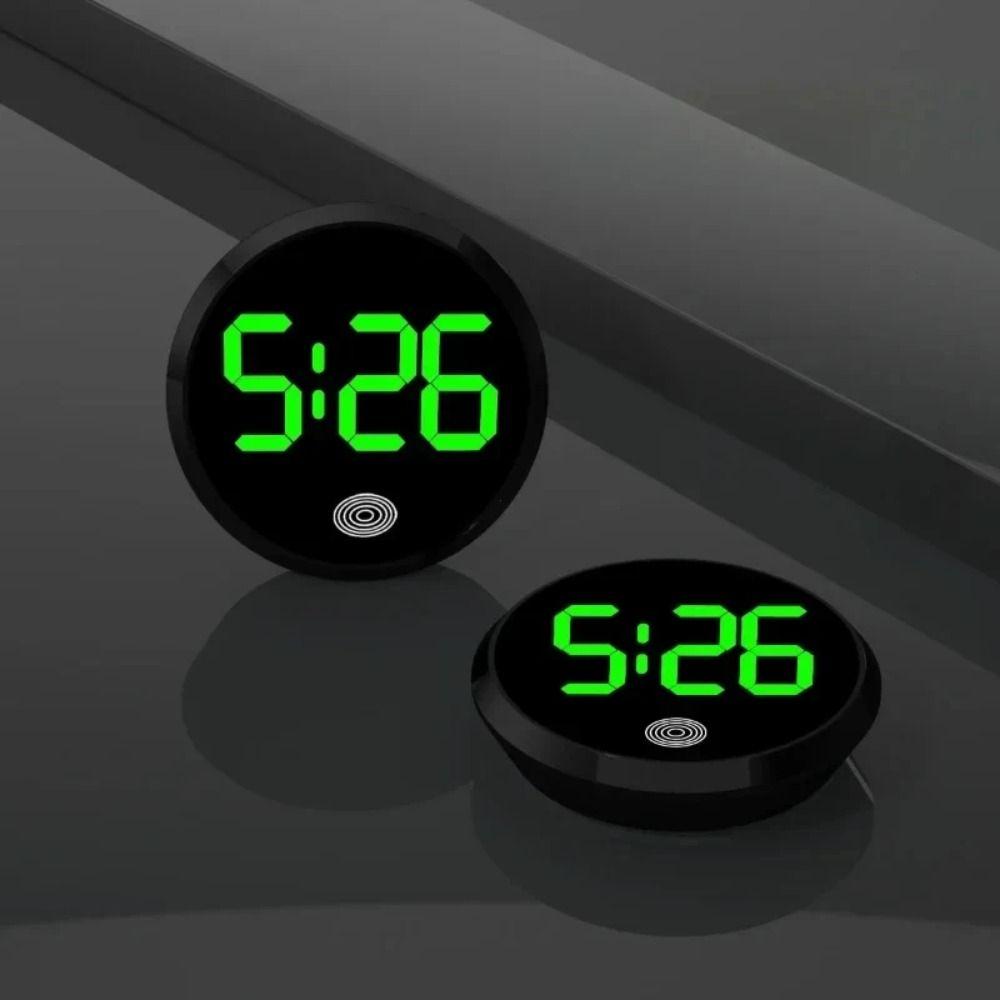 Mini Car Dashboard Clock Touch-Activated Luminous Car Clock Creative LED Electronic Watch  Travel