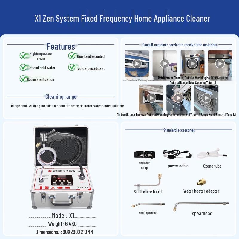 Xianming X1 Multi-functional High-Pressure Steam Cleaner CN plug (adapter included)