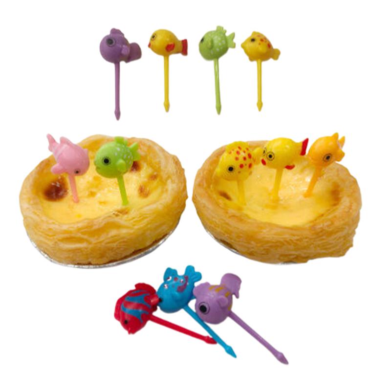 Cartoon Fruit Fork Toothpicks Cute Animal Food Selection Mini Lunch Box Decoration Children'S Food Supplement Tool