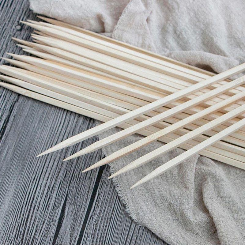 Brochettes plates en bambou pour Yakitori japonais - Jetables, Fabrication artisanale DIY.
