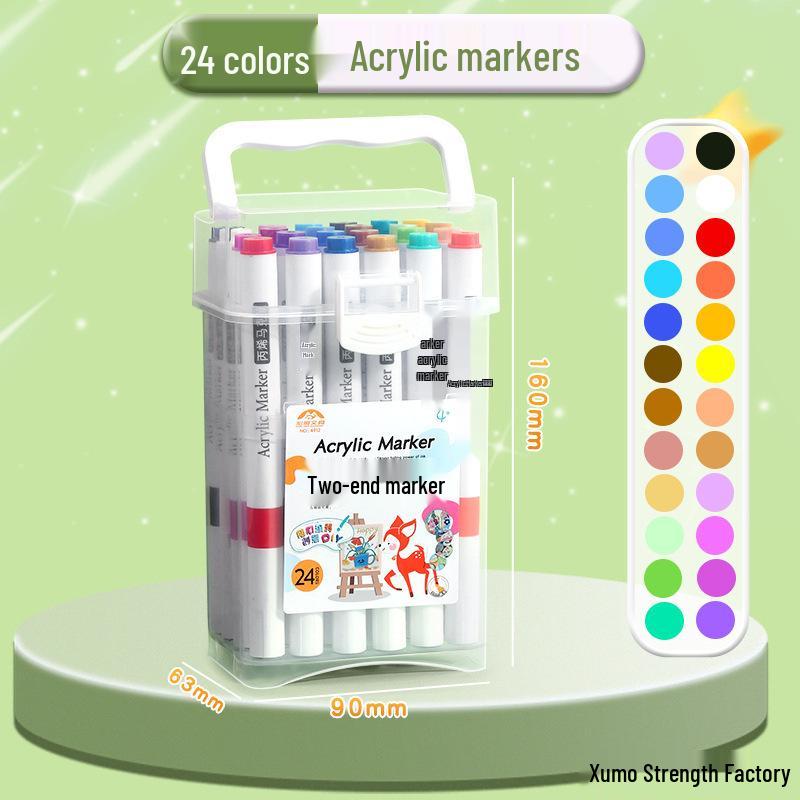 Kids Large Capacity Washable Watercolor Markers - Non-Bleeding Art Pens