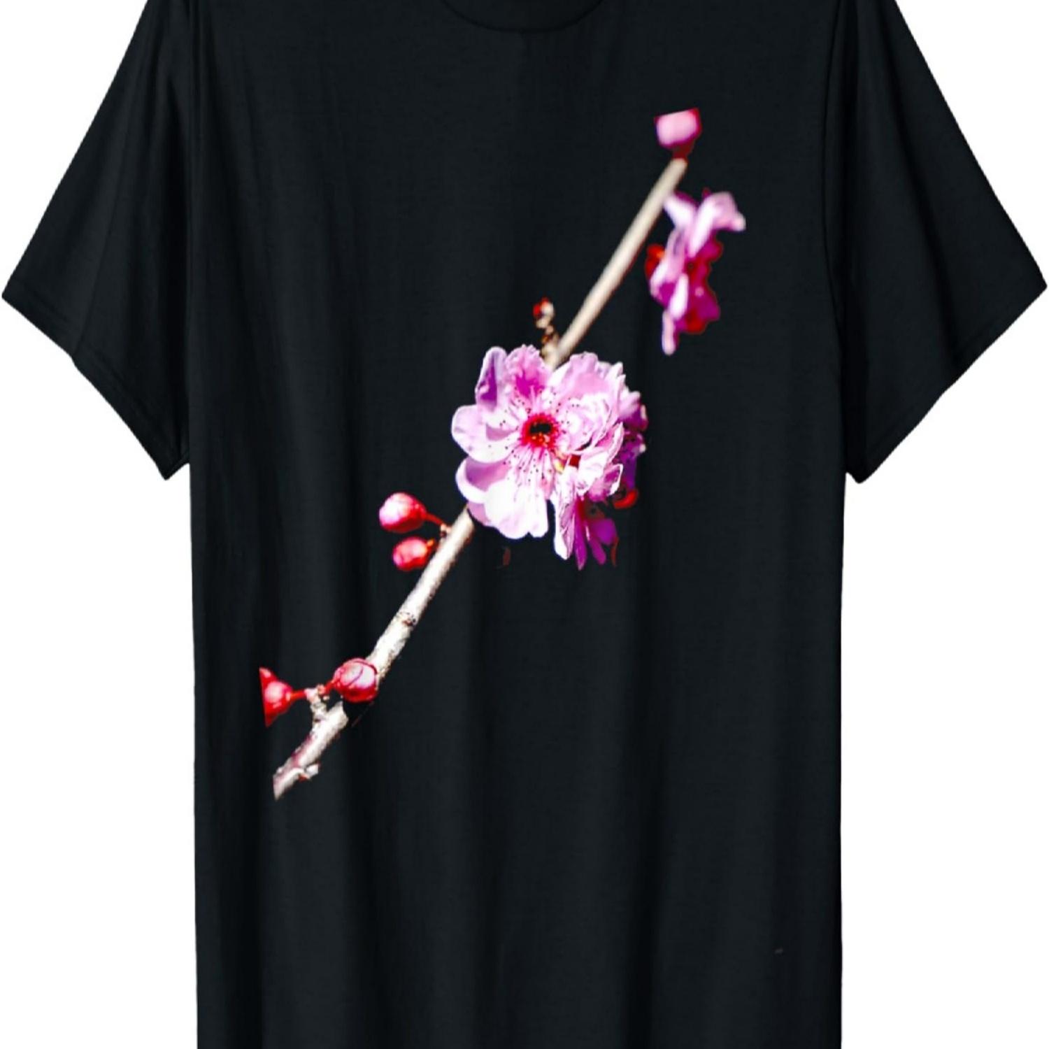 Sakura Cherry Blossom Flower T-Shirt S