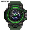 Sanda Youth Fashion Luminous Waterproof Shockproof Alarm Men's Watch