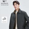 Septwolves Men's Autumn/Winter Jacquard Workwear Lapel Jacket