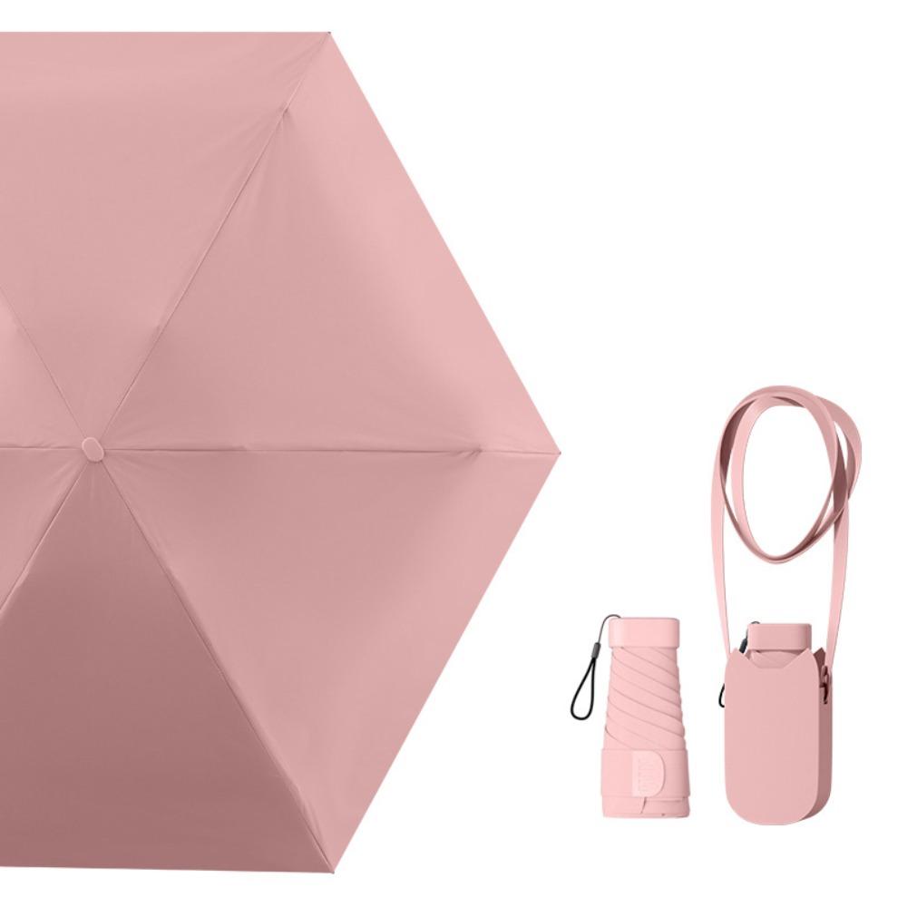 

Lightweight Sun Umbrella Portable Pocket Sunshade Umbrella Folding Parasol Travel розовый