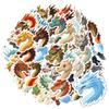 35pcs-100pcs Cartoon Mythical Beasts Stickers Fantasy Dragon Sticker Pack Animal Stickers For Laptop Luggage Scrapbook