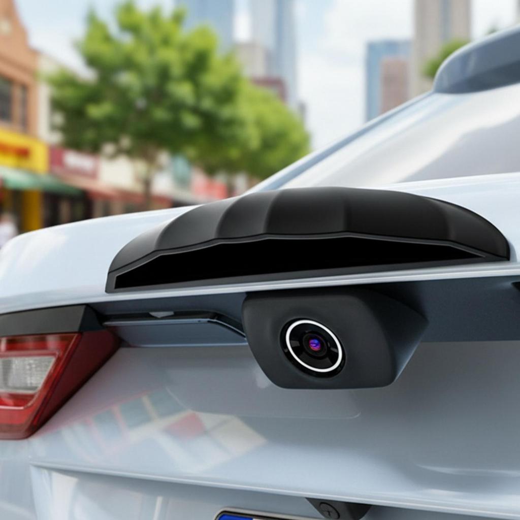 Capa de Câmera Traseira de Carro 360 Graus 1 Peça Proteção à Prova de Chuva e Poeira, Segurança Automotiva Bicicletas Trailers RV Caminhão Suprimentos Externos