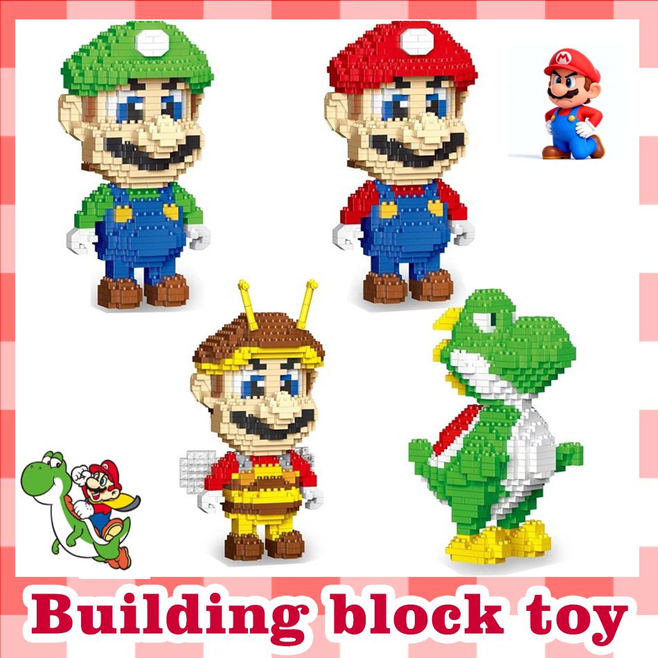 Anime Construction Block Models! 4 Styles Of Block Figures Small Particles & Easy Assembly Educational For Kids Ideal Present