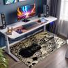 1Pc Musical Elements Printed Circular Carpet, Home Door Mat, Outdoor Travel Protection Carpet A8