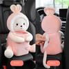 2 In1 Cute Cartoon Car Tissue Box With Ashcan Creative Plush Tissue Box Holder Auto Armrest Box Car Garbage Can for car interior