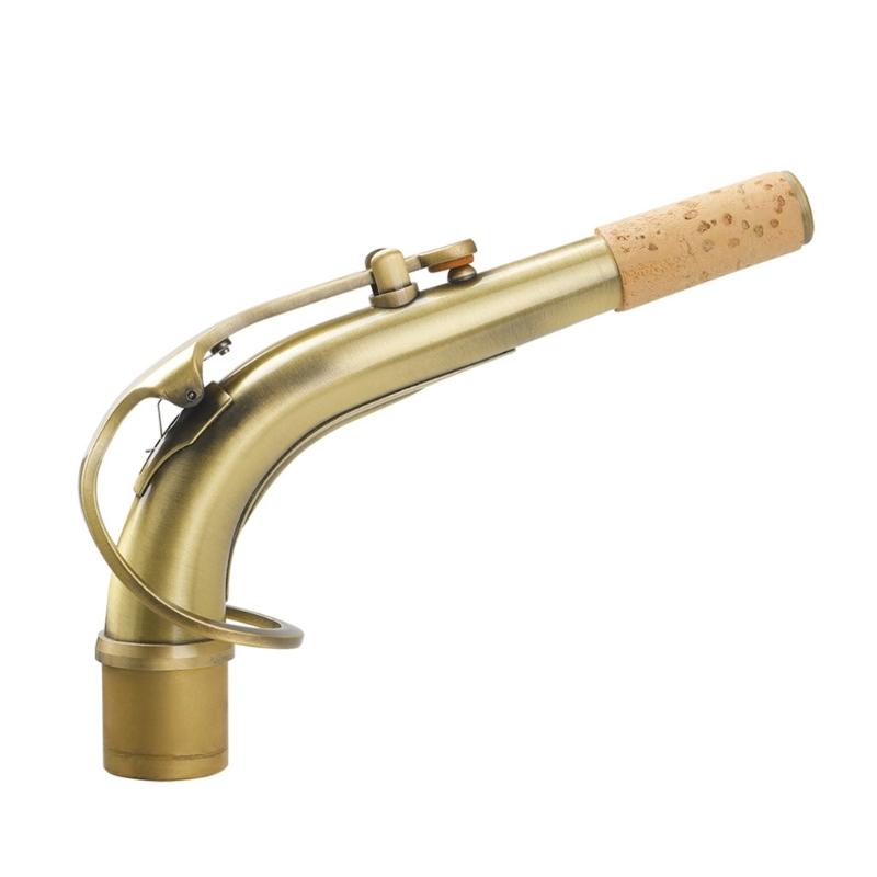 Messingmaterial Saxophon Krümmer Hals Altsaxophon Holzblasinstrument Zubehör Altsaxophon Saxophon Krümmer Hals Ersatzteil