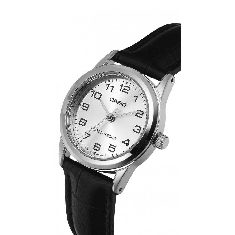 Casio Ltp V001l 7budf  Ltp V001l 7b  Analog Sat Student Women S Leather Watch