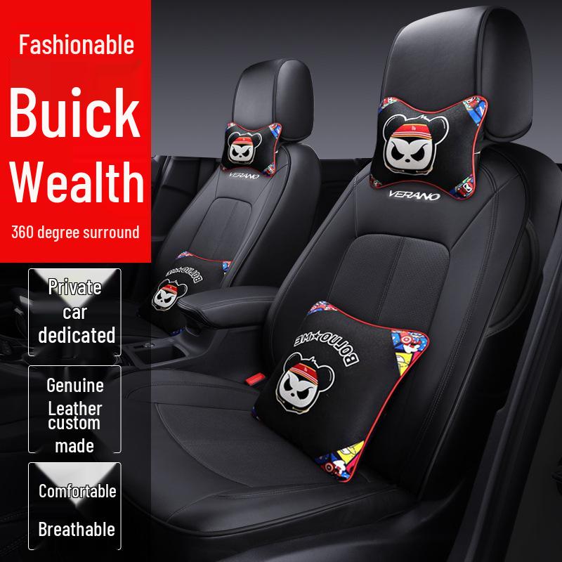 Buick Verano All-Season Leather Seat Cover - Universal, Full-Coverage, Wear-Resistant