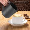 Milk Frothing Pitcher, 304 Stainless Steel Milk Frothing Cup Coffee Art Making Latte Cup, Black Matte, 13.5/20oz(20 OZ)