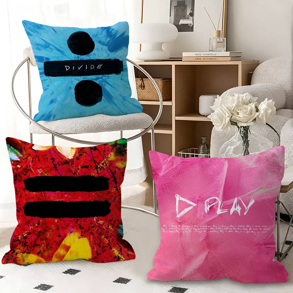 1pc Ed S-Sheeran Albums Pillow Case Fashion Square Pillowcase Bedroom Sofa Room Ins Decoration Leisure