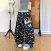Womens Camo Print Wide Leg Pants Loose Fit Casual Trousers Street Style 2026