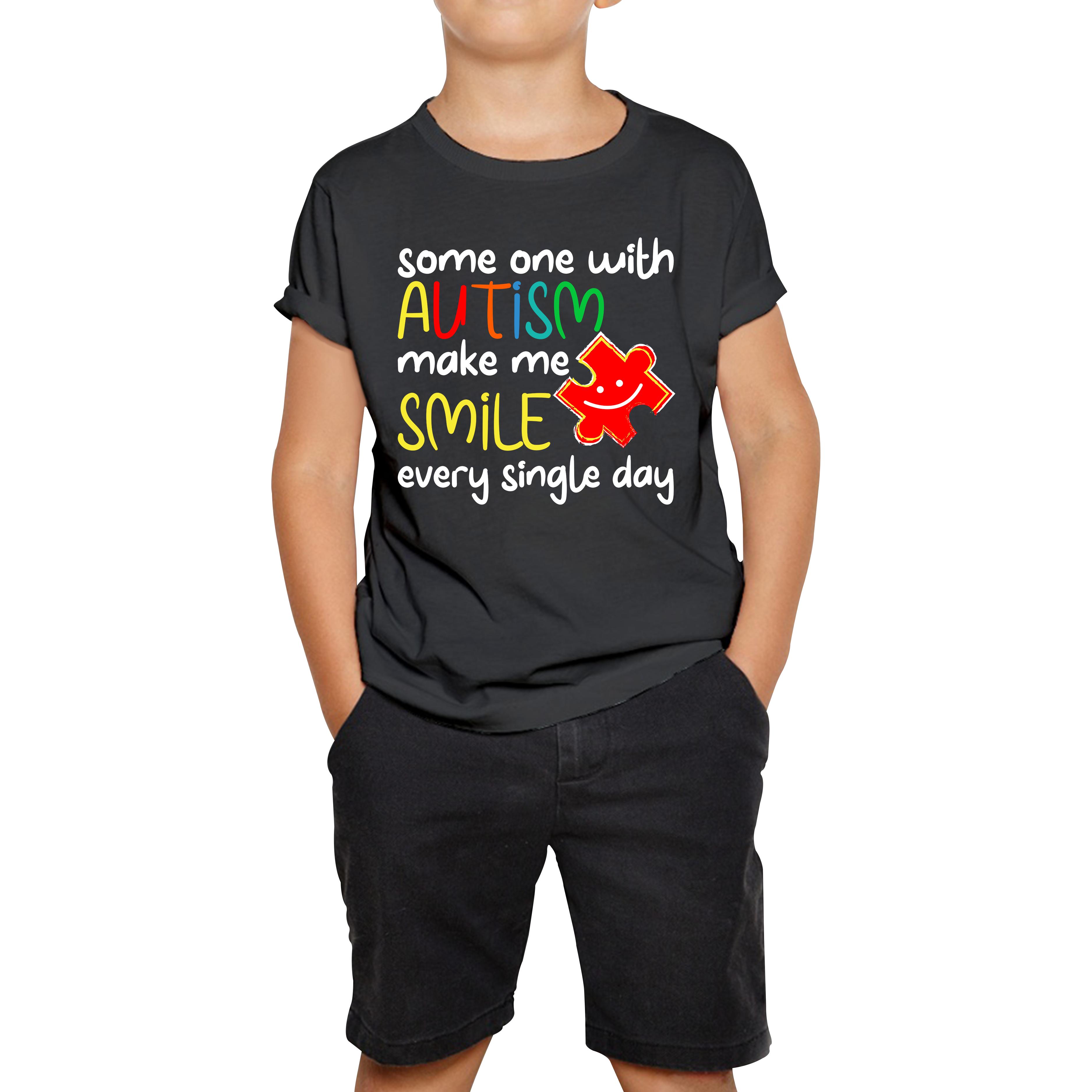 Autism Awareness Quotes Kids T Shirt 100