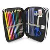 STAR WARS [N1375] - 'Star Wars' Filled Pencil Case 3 Compartments (20x12x6 Cm)