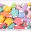30Pcs Five Pointed Star Thumb Tacks Colored Resin Flat Push Pins for Office Classroom Home Cork Board Notice Board Travel Map