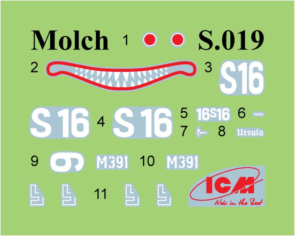 ICM German Midget Submarine Type Molch Plastic Model S019 1/72 U-Boat
