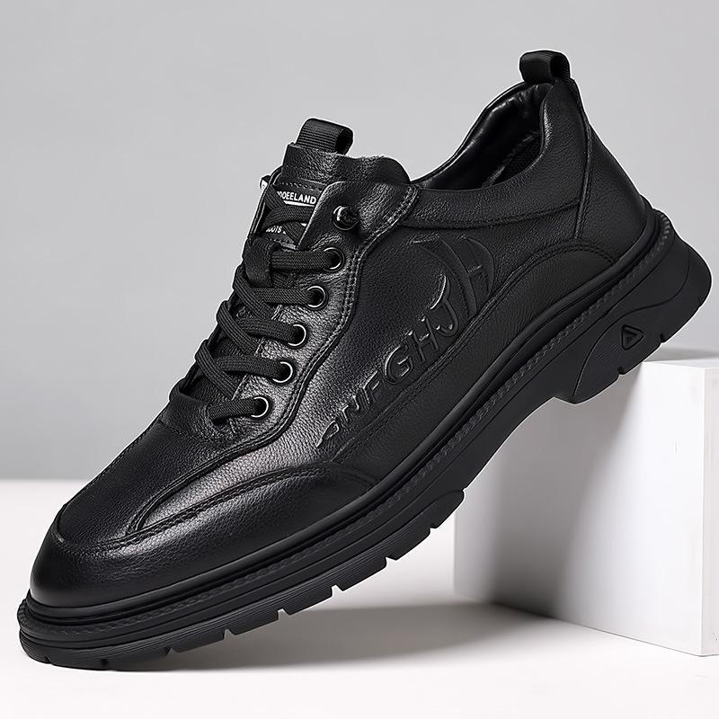 

Мужская обувь из воловьей кожи с верхним слоем, повседневная кожаная обувь, мужские ботинки, хлопковая обувь 44