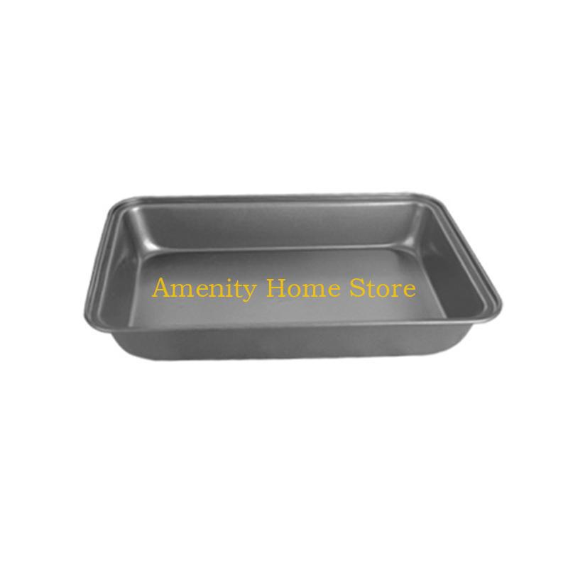 

F26C Non Stick Pizza Pan Cake Mold Rectangle Plate Tray Bakeware Kitchen Baking Tools Carbon Steel Material 3 Sizes to Choose