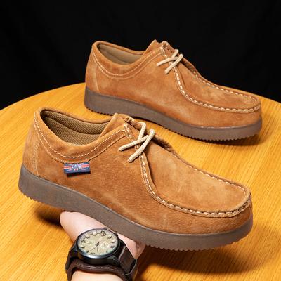 Herbst Winter Herren Freizeitschuhe Wildleder Arbeitsschuhe Herren Plateau Business Schuhe Outdoor Rutschfest Wanderschuhe Herren Sneake