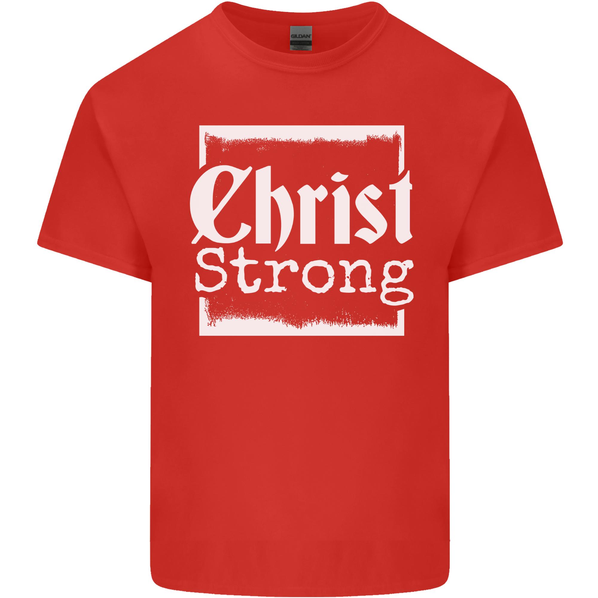Christ Strong Christianity Christian God Jesus Unisexs Light Cotton TShirt S