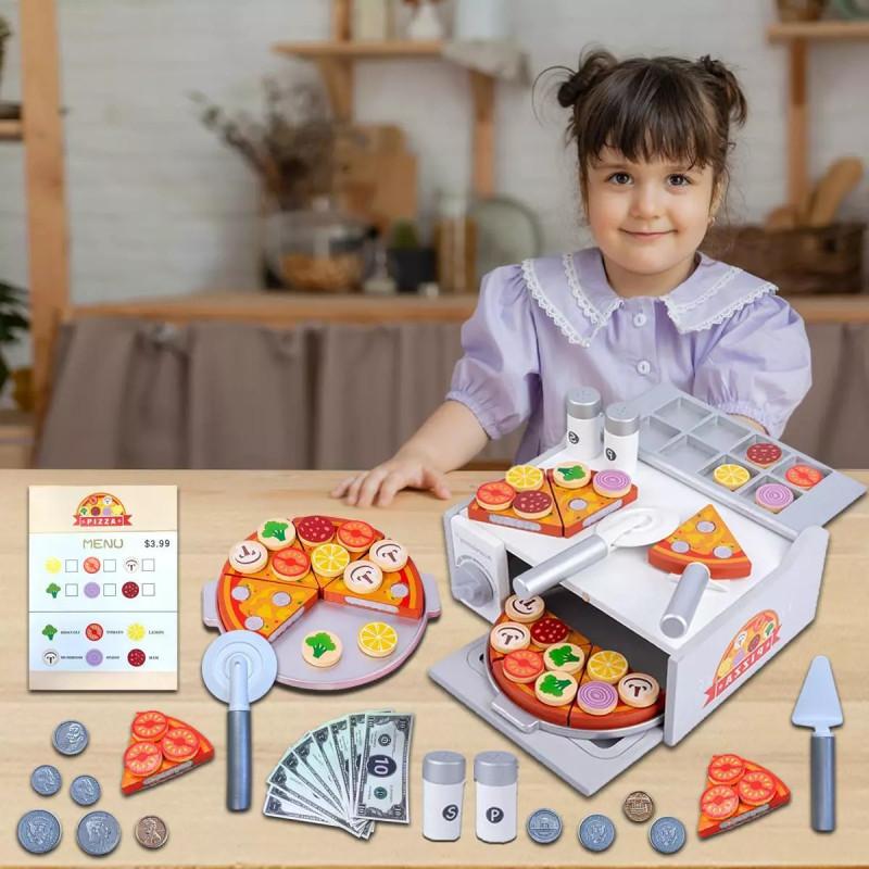 En71ce Wooden Pretend Play Kitchen Toy Set With Safe And Eco-friendly Features For Kids