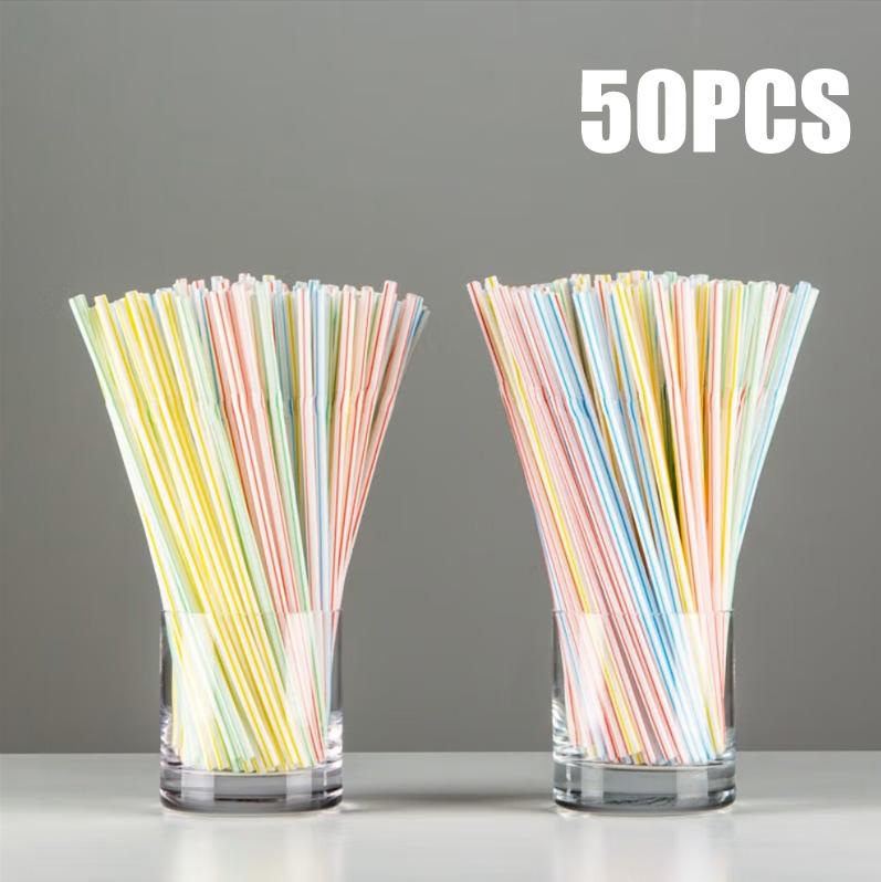 50-1000Pcs Drinking Straws Colorful & Black rietjes Flexible Wedding Party Supplies Drinking Straws Kitchen