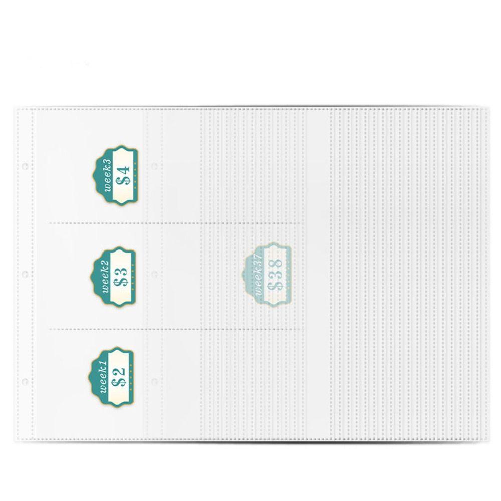 52 Weeks Money Saving Challenge Loose Leaf Savings Tracking Sheets  Tear Resistant
