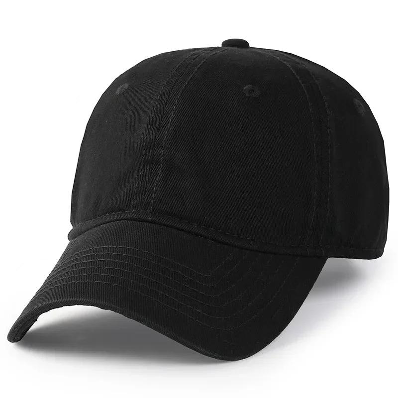 New Solid Color Big Size 63Cm Soft Cotton Baseball Caps Men Classic Plus Snapback Cap Ladies High Quality Golf Sun Hat 59-62Cm