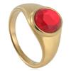 2026 Personalized New Jewelry Red Stone Ring, Fashion Women's Ring, Electroplated Ruby Ring